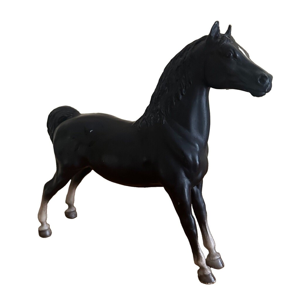 Breyer Vintage Black Morgan Horse 1:9 Show Stance Mold #48 With White Star